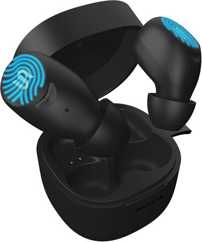 سماعات أذن لاسلكية Soul S-Track مع علبة شحن - مقاومة للماء، سماعات أذن رياضية + وقت شحن لمدة 7 ساعات - سماعات أذن لاسلكية خفيفة الوزن بشكل لا يصدق - سماعات أذن بلوتوث لاسلكية - أبيض لؤلؤي in Saudi Arabia