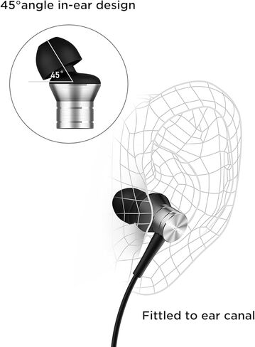1MORE P10 Piston Fit سماعات أذن سلكية مع موصل USB-C، سماعات داخل الأذن مع ميكروفون، عزل الضوضاء، زر التحكم، سماعات أذن سلكية متينة لهاتف iPhone 15 Pixel 8 Oneplus in Kuwait