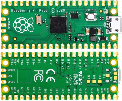 لوحة تحكم دقيقة Raspberry Pi Pico، معالج RP2040 ثنائي النواة Arm Cortex M0+، كمبيوتر لوحي واحد مرن، لوحة رائدة متعددة الاستخدامات من Raspberry Pi (عبوتان) in Saudi Arabia