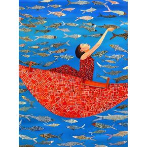 Mystical Penguin 1000 Piece Jigsaw Puzzle for Adults by Cross & Glory - Colorful Artwork of a Penguin World - Fun and Challenging Brain Exercise for Puzzle Enthusiasts - 20 x 27 Inches