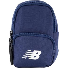 New Balance Mini Backpack, Micro Travel Shoulder Bag with Adjustable Straps for Men and Women, Blue, 7 Inch