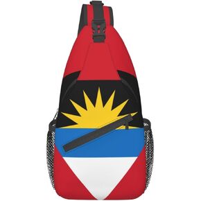 Cute Flag Sling Bag Crossbody Backpack Patriotic Flag Travel Hiking Daypack Shoulder Chest Bag for Women Men
