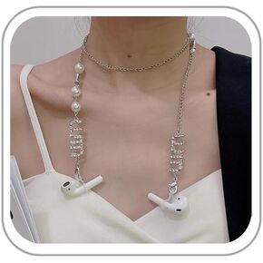 eartif Anti-Lost necklace Wireless Earphone Lanyard Cord for Neck Leash Chain Necklace Compatible With AirPods 1, 2, 3
