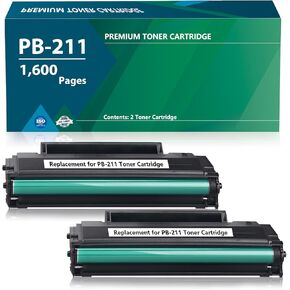 خرطوشة حبر PB-211 متوافقة مع خرطوشة الحبر Pantum PB-211 PB211 PB-211E PB211EV تعمل مع سلسلة طابعات Pantum P2502W P2500W M6552NW M6550NW M6600NW M6602NW (عبوتان)