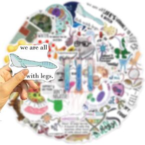 100Pcs Funny Math Cartoon Stickers for Laptop Water Bottles, Classroom Reward Sticker Pack for Teachers Students - Funny Gifts for College Students, Kids and Teachers (Mathe)