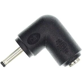 DC 3.0x1.1mm Power Connector Adapter, 90 Degree DC 3.0mm x 1.1mm Male Plug to 5.5mm x 2.1mm Female Jack Coupler Converter