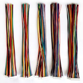 BOJOUL for 20 Pcs JST PH 2.0mm 8 + 9 + 10 + 11 + 12 Pin 26AWG Female Connector Plug with Wire Cable 20cm Used in PCB Toys Household Appliances etc