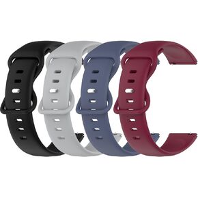 Chofit Compatible with Faweio IDW13 /IDW16 /IDW19/IDW20 Smart Watch Bands,Silicones Wristband Adjustable Quick Release Replacement Watch Strap for Faweio Smartwatch Band Accessories