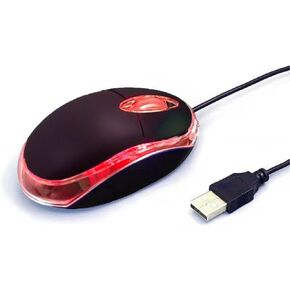 Wired Mini Optical Mouse-Wired Mouse with Ergonomic Design, USB Computer Mouse for Laptops and PCs,Office and Home Mice,School,Kids (Black, Wired)