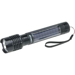 LitezAll Bask Solar Powered Flashlight - 4-Hour Rechargeable Tactical Flashlights, Weather Resistant, Car Flashlight/Emergency Lights in One, Great for Camping, Hiking, Security and Emergency Use
