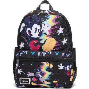 Mickey Mouse 13"" Deluxe Nylon Daypack, Black
