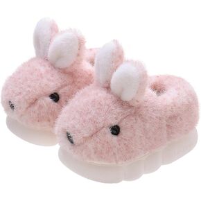 Toddler Girls Slippers Boys Girls Fluffy Home Slippers Winter Warm Indoor Cute Bunny Shoes
