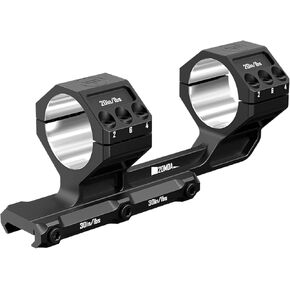 Heavy Duty Cantilever Scope Mount, One-Piece 20 MOA Picatinny Offset Dual Ring 30mm 34mm Scope Mount
