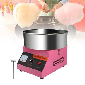 Cotton Candy Machine Commercial,Pink Electric Candy Floss Machine for Outdoor Birthday Parties,Cotton Candy Machine for Kids，Family Events, Ball Games, Festivals