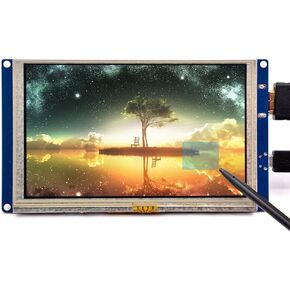 شاشة GeeekPi 5 بوصة HDMI شاشة LCD مقاومة تعمل باللمس 800x480 شاشة LCD واجهة USB لـ Raspberry Pi 4 Model B، Pi 3/2 Model B/B+ & Banana Pi (برنامج تشغيل مجاني للتوصيل والتشغيل)