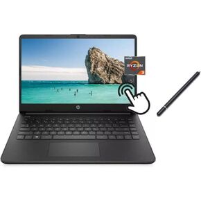 HP 14" HD Touchscreen Laptop | AMD Ryzen 3 5300U(Beat i5-1135G7) | AMD Radeon Graphics | HDMI 1.4 | Black | 12GB RAM | 512GB SSD | Windows 11 Home | Bundle with Stylus Pen
