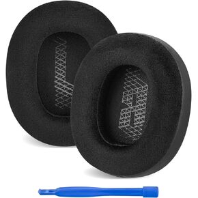 Replacement Ear Pads for JBL Lifestyle E65BTNC, Duet NC, Live 650BTNC, Live 660BTNC Ear Cushions, Ear Covers Headphones Ear Cushions, Ear Covers, Headset Earpads (Velour/Black)