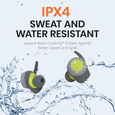سماعات أذن Helix True Wireless Ultra Sport، سماعات أذن بلوتوث 5.0، صوت عالي الدقة، قفل آمن، مقاومة للماء IPX4، إقران تلقائي، تمرين، رياضة (مقاومة للماء/العرق) in Saudi Arabia