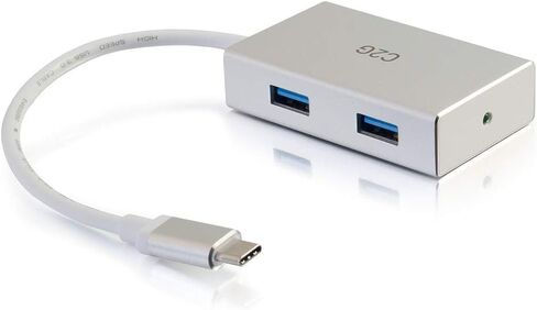 Legrand - C2G USB Adapter, USB C to Ethernet Hub, Gigabit Ethernet Port, 3 Port Adapter with Power Deliver, Black, 1 Count, C2G 29747 in Saudi Arabia