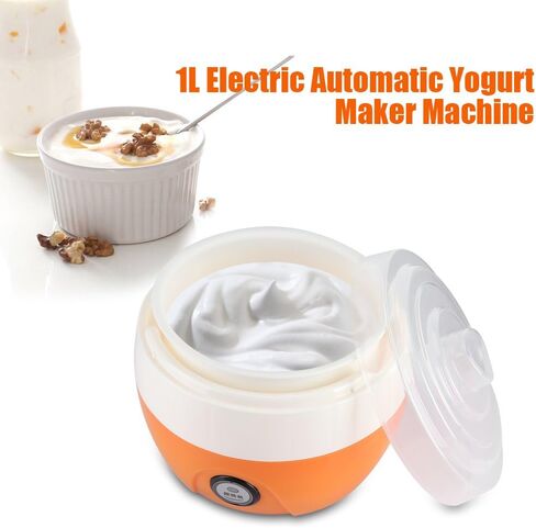 Electronic Yogurt Maker, Automatic Yogurt Maker Machine 1L Yoghurt DIY Tool Plastic Container for Home Use(Orange) in Saudi Arabia