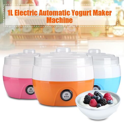 Electronic Yogurt Maker, Automatic Yogurt Maker Machine 1L Yoghurt DIY Tool Plastic Container for Home Use(Orange) in Saudi Arabia