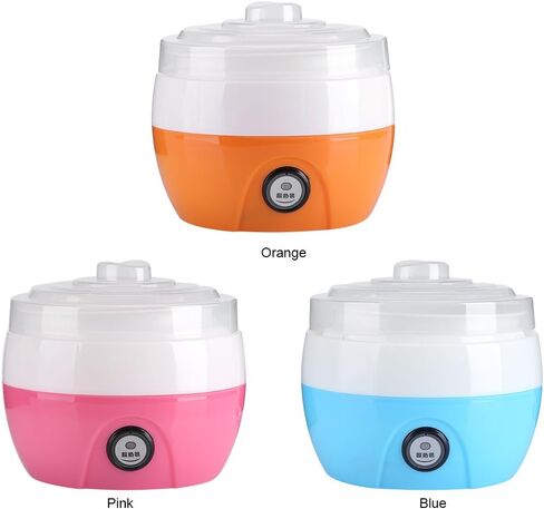 Electronic Yogurt Maker, Automatic Yogurt Maker Machine 1L Yoghurt DIY Tool Plastic Container for Home Use(Orange) in Saudi Arabia
