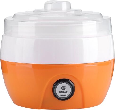 Electronic Yogurt Maker, Automatic Yogurt Maker Machine 1L Yoghurt DIY Tool Plastic Container for Home Use(Orange) in Saudi Arabia
