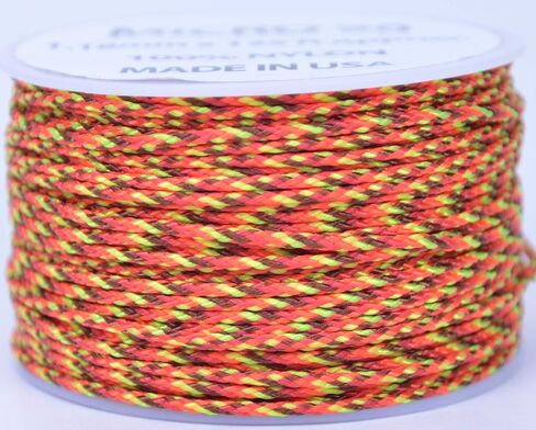BORED? PARACORD! Nylon Micro Cord - 125 or 1000 Foot Spool Options - 70+ Colors and Patterns - 1.18mm Cord in Kuwait
