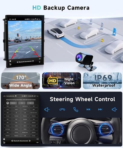 8 CORE 2G+64G Car Radio Stereo for Toyota Prado/for Lexus GX470 2002-2009 with Wireless CarPlay Android Auto, 9.7 Inch 1280 * 720P IPS Touch Screen Android 13 GPS WiFi Bluetooth 32-Band DSP Camera in Saudi Arabia