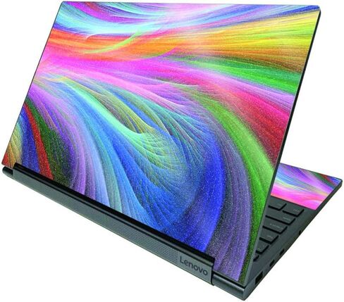MightySkins Glossy Glitter Skin Compatible with Lenovo Yoga C940 15" (2020) - VSCO Girl | Protective, Durable High-Gloss Glitter Finish | Easy to Apply, Remove, and Change Styles | Made in The USA in Saudi Arabia