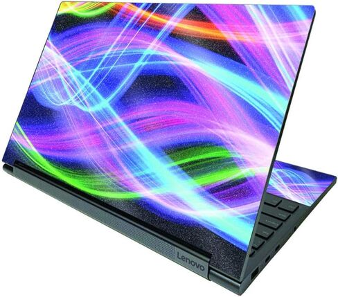 MightySkins Glossy Glitter Skin Compatible with Lenovo Yoga C940 15" (2020) - VSCO Girl | Protective, Durable High-Gloss Glitter Finish | Easy to Apply, Remove, and Change Styles | Made in The USA in Saudi Arabia