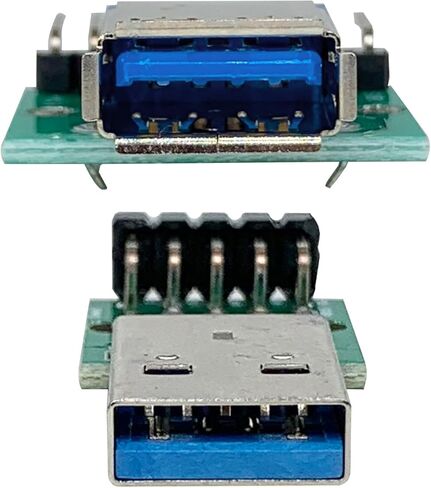 4pcs USB3.0 Male and Female to DIP Converter Board with 9 Pin 2.54mm Pitch Adapter for DIY USB Power Supply Breadboard Design（2Male and 2Female） in Kuwait