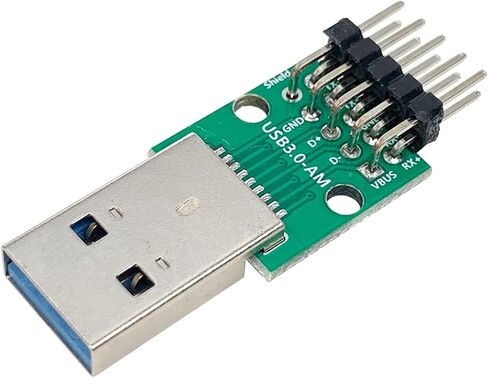 4pcs USB3.0 Male and Female to DIP Converter Board with 9 Pin 2.54mm Pitch Adapter for DIY USB Power Supply Breadboard Design（2Male and 2Female） in Kuwait