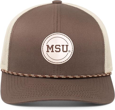 Pacific Headwear Standard NCAA Men's Trucker Snapback Braid Cap, Main in Saudi Arabia