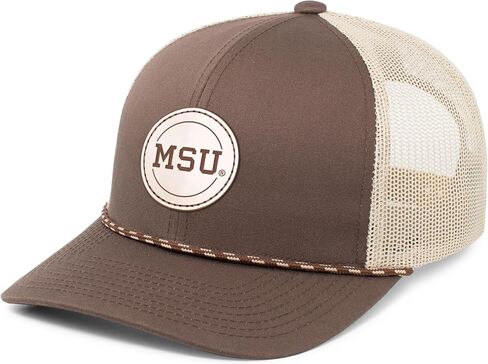 Pacific Headwear Standard NCAA Men's Trucker Snapback Braid Cap, Main in Saudi Arabia