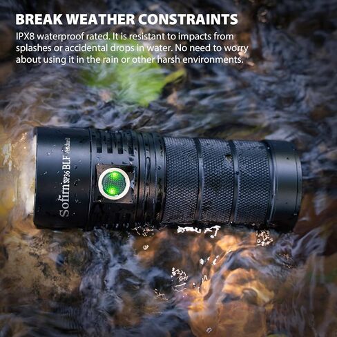 مصباح يدوي sofirn قابل لإعادة الشحن EDC، SP36 BLF ضوء فلاش فائق السطوع 5600 لومن، Anduril 2.0 UI، IPX8 مقاوم للماء، مصباح يدوي LED مدمج للتخييم والمشي لمسافات طويلة وركوب القوارب والبحث عن انقطاع التيار الكهربائي in Kuwait