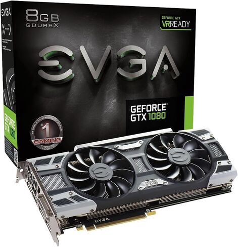 EVGA GeForce GTX 1080 FTW GAMING ACX 3.0، 8 جيجابايت GDDR5X، RGB LED، مروحة 10 سم، 10 مراحل طاقة، BIOS مزدوج، دعم DX12 OSD (PXOC) بطاقة رسومات 08G-P4-6286-KR in Kuwait