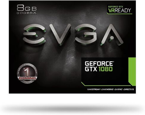 EVGA GeForce GTX 1080 FTW GAMING ACX 3.0، 8 جيجابايت GDDR5X، RGB LED، مروحة 10 سم، 10 مراحل طاقة، BIOS مزدوج، دعم DX12 OSD (PXOC) بطاقة رسومات 08G-P4-6286-KR in Kuwait