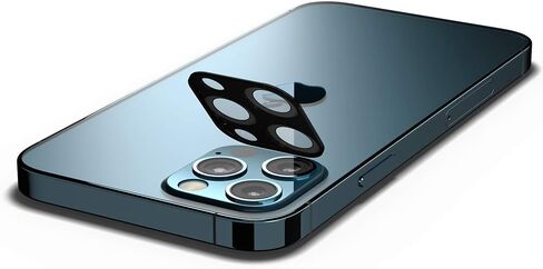 واقي شاشة لعدسة الكاميرا من Spigen [GlasTR Optik] مصمم لهاتف iPhone 12 Pro Max (2020) - أزرق باسيفيك [عبوة من قطعتين] in Kuwait