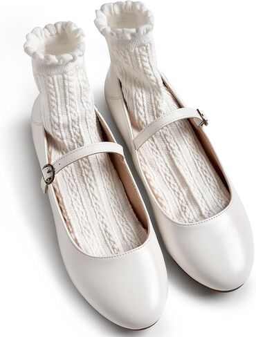 Trary Mary Jane Ballet Flats, Black Flats for Women, Ankle Strap Dressy Comfortable Flats in Saudi Arabia