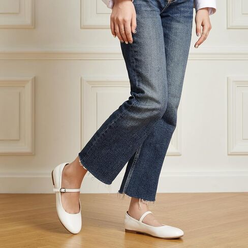 Trary Mary Jane Ballet Flats, Black Flats for Women, Ankle Strap Dressy Comfortable Flats in Saudi Arabia