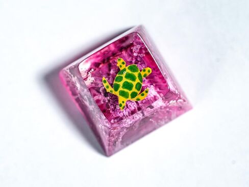 DATKEY Purple Background Green Turtle Artisan Keycap Turtle Resin Keyboard Keycaps Cute Keycaps Artisan Keycap Aesthetic Keycaps Custom Keycaps Turtle Gifts for Gaming Lover Gamer Man in Saudi Arabia