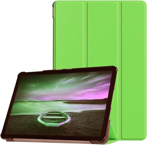 غطاء لجهاز Samsung Galaxy Tab S4 10.5 T830 T835 T837 4G LTE (إصدار 2018)، حافظة جلدية رفيعة للغاية بحامل قابل للطي لجهاز Galaxy Tab S4 10.5 2018 SM-T830 SM-T835C SM-T837V (أخضر داكن) in Saudi Arabia