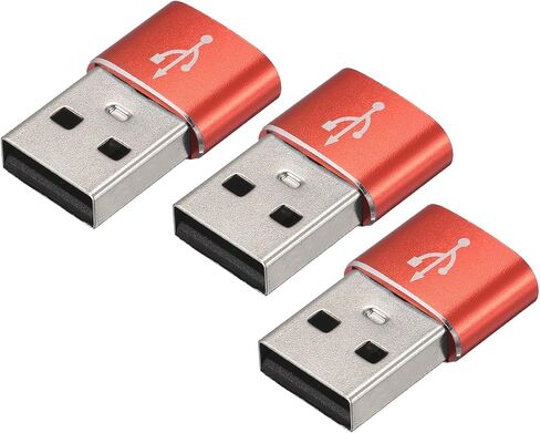 USB C Female to USB Male Adapters Type C to USB Converters[for Phone Tablet Computer] - Black/3 Pcs in Saudi Arabia