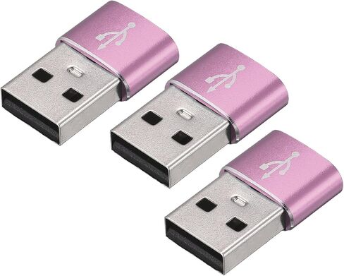 محولات USB C أنثى إلى USB ذكر من النوع C إلى محولات USB [للكمبيوتر اللوحي للهاتف] - أسود/3 قطع in Kuwait