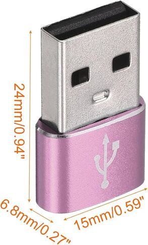 محولات USB C أنثى إلى USB ذكر من النوع C إلى محولات USB [للكمبيوتر اللوحي للهاتف] - أسود/3 قطع in Kuwait