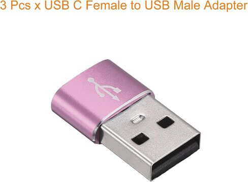 محولات USB C أنثى إلى USB ذكر من النوع C إلى محولات USB [للكمبيوتر اللوحي للهاتف] - أسود/3 قطع in Kuwait