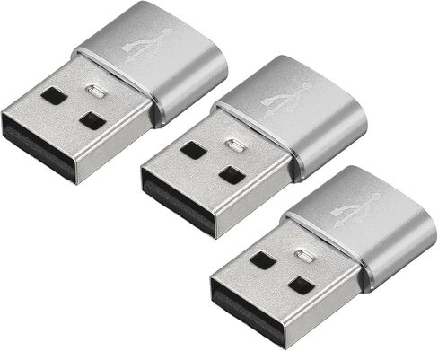 محولات USB C أنثى إلى USB ذكر من النوع C إلى محولات USB [للكمبيوتر اللوحي للهاتف] - أسود/3 قطع in Kuwait