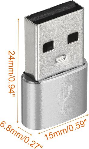 محولات USB C أنثى إلى USB ذكر من النوع C إلى محولات USB [للكمبيوتر اللوحي للهاتف] - أسود/3 قطع in Kuwait