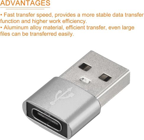 محولات USB C أنثى إلى USB ذكر من النوع C إلى محولات USB [للكمبيوتر اللوحي للهاتف] - أسود/3 قطع in Kuwait